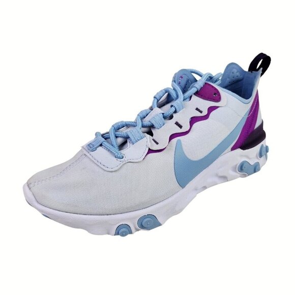 Nike Shoes - Nike Women's React Element 55 Football sports Grey Blue Purple Sz 6.5